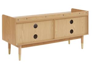 Meuble TV Bombong Marron - En partie en bois massif - 120 x 55 x 40 cm