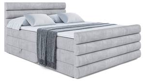 Boxspringbett CELESTIA-Z KING Grau - Breite: 120 cm