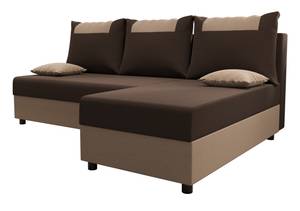 Ecksofa STARI Beige - Braun - Ecke davorstehend rechts