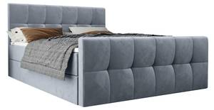 Boxspringbett NATHIE 160x200 Monolith 70 Hellblau