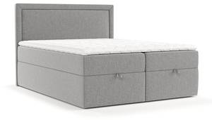 Premium Boxspringbett Pao Grau - Breite: 140 cm