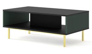Table basse RavennaF 90x60x45 Noir - Vert foncé - Doré