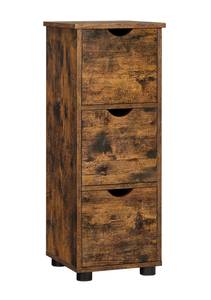 Badezimmerschrank Kommode Braun - Holzwerkstoff - 30 x 80 x 30 cm