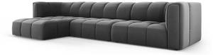 modulares Ecksofa SERENA 5 Sitzplätze Grau