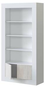 Librairie Lexington Blanc brillant Blanc - Bois manufacturé - 94 x 181 x 35 cm