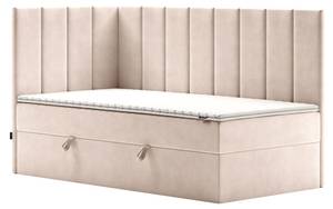 Jugendbett Boxspringbett Beti Creme - Breite: 90 cm - H3