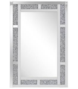 Wandspiegel AVRILLE Silber - Holzwerkstoff - 60 x 90 x 2 cm