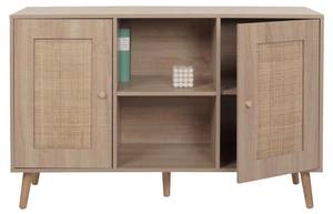 Sideboard M42 Braun - Holzwerkstoff - Holz teilmassiv - 120 x 77 x 38 cm