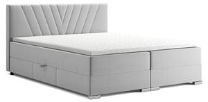 Boxspringbett Berni Hellgrau - Breite: 186 cm - H3