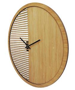 Horloge murale BOSSIFA Beige - Bois manufacturé - 4 x 40 x 40 cm