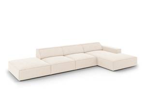 Ecksofa JODIE 5 Sitzplätze Beige