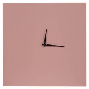 Horloge murale TOMAR Rose foncé - Métal - 40 x 40 x 2 cm