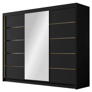 Kleiderschrank Amber VI Schwarz - Breite: 250 cm