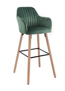 Tabouret de bar ELEANA Lot de 2 Vert émeraude