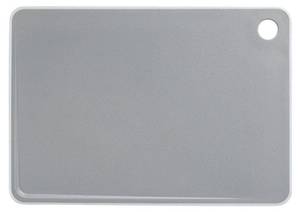 Schneidebrett BASIC M, 23 x 16 cm, Wenko Grau - Kunststoff - 29 x 1 x 21 cm