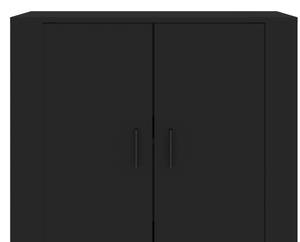 Sideboard F17189 Schwarz - Holzwerkstoff - 80 x 70 x 33 cm