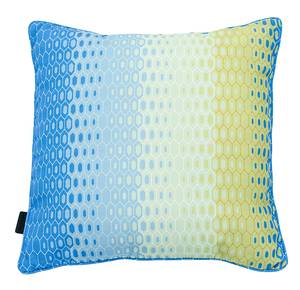 Dekokissen Suzy Azur Blau - Gelb - Textil - 50 x 10 x 50 cm