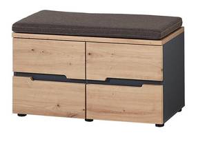 Garderobenset Melbourne (5-teilig) Braun - Grau - Holzwerkstoff - 255 x 192 x 38 cm