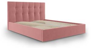 Bett mit Box + Kopfteil PHAEDRA Pink