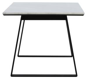 Table à manger ESTELLE DT90 Noir - Pierre - 90 x 75 x 140 cm