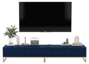 TV-Lowboard Elpis Glamour Blau - Marineblau