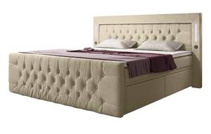 Boxspringbett Charme Beige - Breite: 200 cm - H2