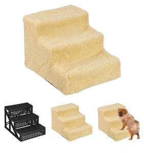 Hundetreppe 3 Stufen Beige