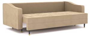 3-Sitzer Sofa SORRAIA Hochglanz Beige