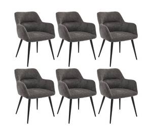 Chaise gondole HEKA Anthracite - Lot de 6