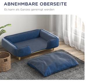 Hundesofa D04-261V00DB Blau - Textil - 66 x 24 x 96 cm