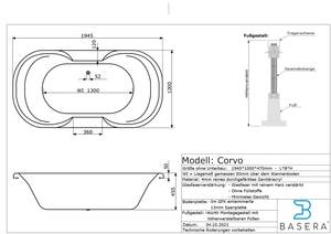 PREMIUM Indoor Whirlpool Corvo Weiß - Kunststoff - 100 x 64 x 195 cm