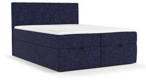 Boxspringbett Elodie Marineblau - 140 x 110 x 208 cm