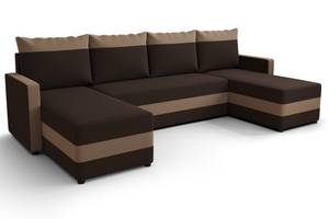 Ecksofa PALI-U Beige - Braun