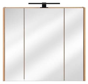 Armoires de toilette MADERA MC80 3D Beige - Bois manufacturé - Matière plastique - 80 x 72 x 16 cm