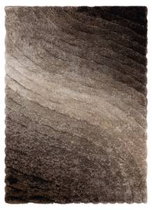 Modern Teppich Flim 006b2 Shaggy Braun - Textil - 160 x 3 x 220 cm