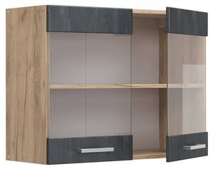 hängende Geschirrschrank R-Line 47539 Schwarz - Sonoma Eiche Trüffel Dekor