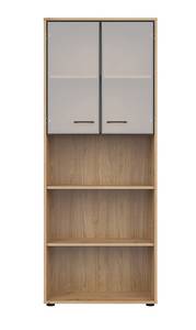 Highboard Space Office Braun - Holzwerkstoff - 80 x 203 x 38 cm