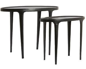 Table d'appoint ARICA lot de 2 Noir - Métal - 33 x 53 x 70 cm