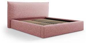 Bett mit Box und Kopfteil AGATE Pink