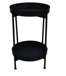 Table d'appoint Lawas Noir - Métal - 35 x 50 x 35 cm