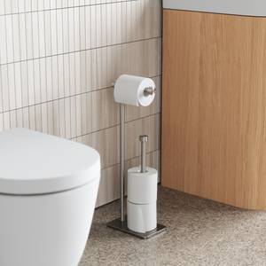 Porte papier-toilette et réserve H 53 cm Fer / Ciment - Gris