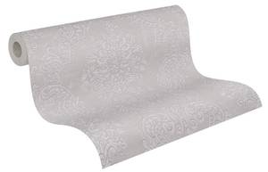 Pure Elegance Ornament-Tapete Beige - Grau