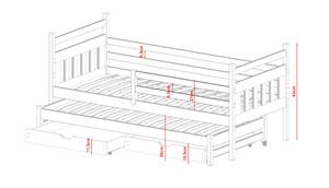 Kinderbett DANIEL KSB003 Graphit