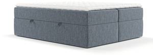 Boxspringbett Yoko Blau - 140 x 201 cm