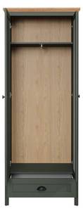 Armoire Stanton Vert - Bois manufacturé - 39 x 198 x 77 cm