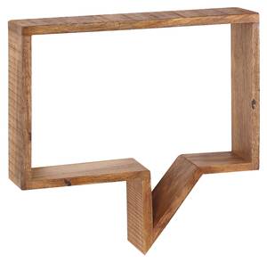 Wandregal Sidney 2er Set Braun - Massivholz - Holzart/Dekor - 50 x 46 x 13 cm