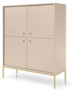 Kommode MOLLY Beige Goldbeine Gold