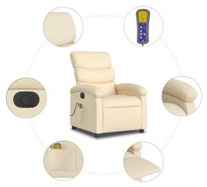 Fauteuil de massage électrique 3032262-3 Crème