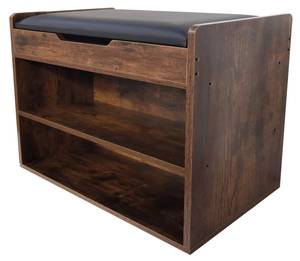 Schuhschrank JUNZXG05D-WALNOOT Braun - Holz teilmassiv - 60 x 55 x 35 cm