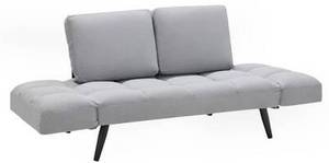 Schlafsofa AURELIA Grau - Metall - Massivholz - Textil - 191 x 73 x 78 cm